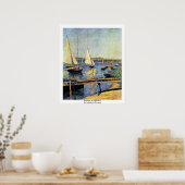 Sailbots At Argenteuil By Caillebotte Gustave ポスター (キッチン)