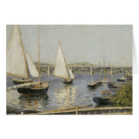 Sailbots at Argenteuil by Gustave Caillebotte (正面横)