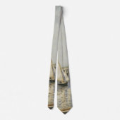 Sailbots at Argenteuil by Gustave Caillebotte ネクタイ (裏面)