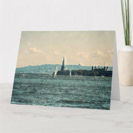 SAILBOTS ON NEW YORK BAYジャンボグリーティングカード カード