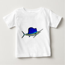 Sailfishのベビーの罰金のジャージーのTシャツ