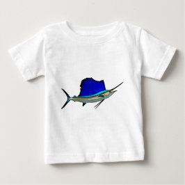 Sailfishのベビーの罰金のジャージーのTシャツ ベビーTシャツ