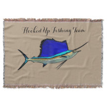 Sailfishのボートの名前の投球毛布