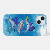 Sailfish、Marlin、Mauiは海上に転置した iPhone 15ケース (裏面横)