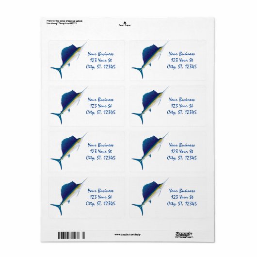 Sailfish Thunder_Cove ラベル (フルシート)