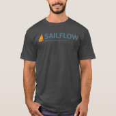 SailFlowの男性木炭Tシャツ Tシャツ (正面)
