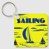 "Sailing" アートキーチェーン キーホルダー (正面)