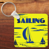"Sailing" アートキーチェーン キーホルダー (正面)