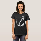 Sailing Anchor Seagull Sailor Navigator Coast Sea  Tシャツ (正面フル)