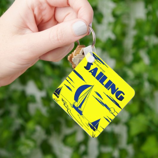 "Sailing" Art Keychain キーホルダー (手)