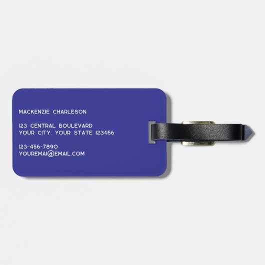 Sailing Boat Nautical ラゲッジタグ (裏面横)