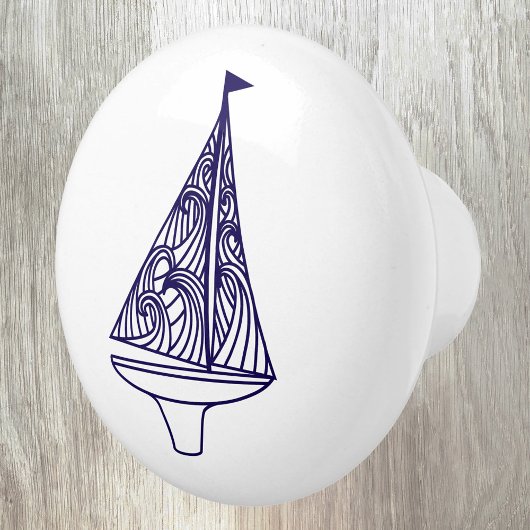 Sailing Boat Yacht Nautical セラミックノブ
