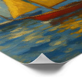 Sailing boats Poster Print  ポスター (角)