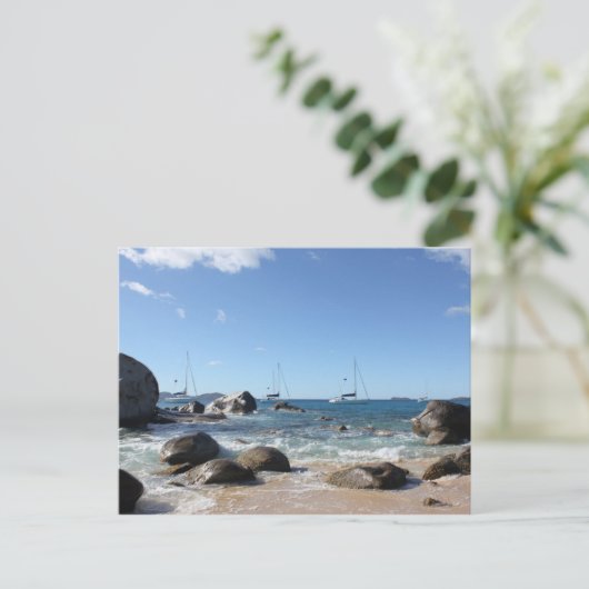 Sailing Bots at the Bath, BVI ポストカード (スタンド正面)