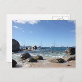 Sailing Bots at the Bath, BVI ポストカード (正面/裏面)