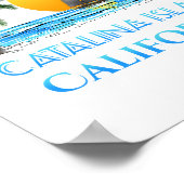 Sailing Catalina Island California Sailboat ポスター (角)