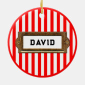 Sailing Christmas セラミックオーナメント (裏面)