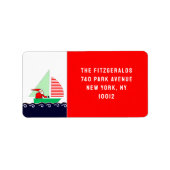 Sailing Christmas Label ラベル (正面)