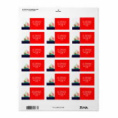 Sailing Christmas Label ラベル (フルシート)