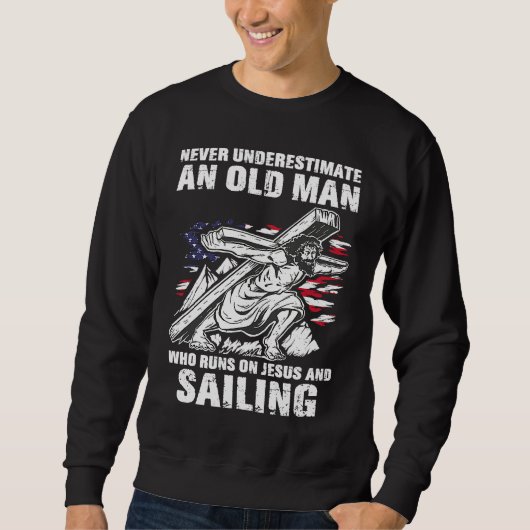 Sailing Dad Christian Sail Grandpa スウェットシャツ (正面)