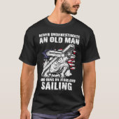 Sailing Dad Christian Sail Grandpa Tシャツ (正面)