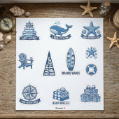 Sailing Dreams Nautical Sticker Sheet シール