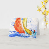 Sailing Greeting Card カード (黄色い花)