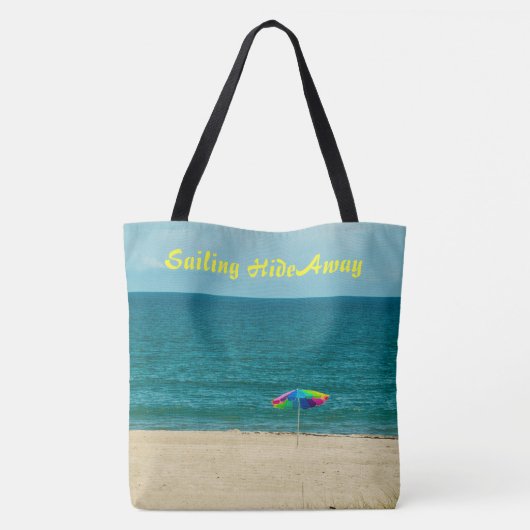 Sailing HideAway LARGE Beach Shoulder Tote トートバッグ (裏面)
