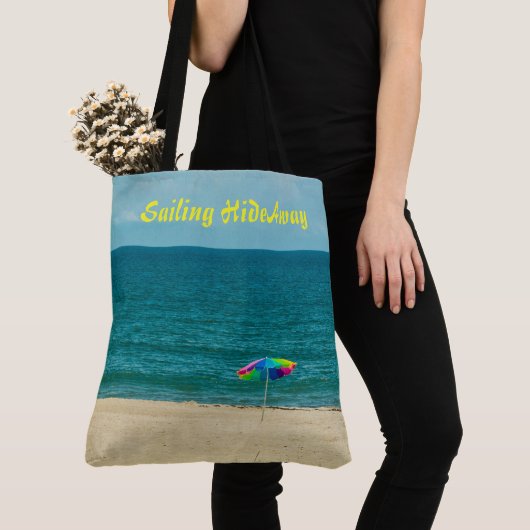 Sailing HideAway LARGE Beach Shoulder Tote トートバッグ (クローズアップ)