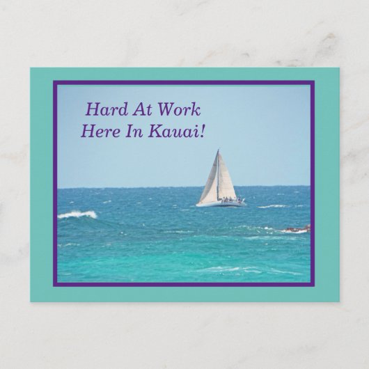 SAILING IN KAUAI/「SAILING IN KAUAI」「SAILING IN KAU ポストカード (正面)