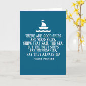 Sailing Irish friendship quote good ships proverb カード (黄色い花)