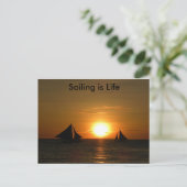 Sailing is Lifeはがき ポストカード (スタンド正面)