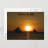 Sailing is Lifeはがき ポストカード (正面/裏面)