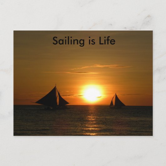 Sailing is Lifeはがき ポストカード (正面)