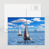 Sailing is Lifeはがき ポストカード (正面/裏面)