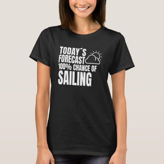 Sailing License Ship Captain Weather Preview Saili Tシャツ (正面)