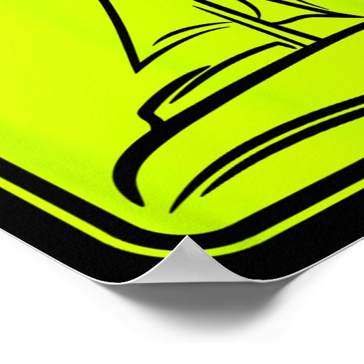 Sailing Logo Symbol Square Sailboat Ship Captain C ポスター (角)