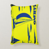"Sailing" Ocean Art Pillow アクセントクッション (正面(垂直))