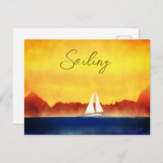 Sailing on the Water ポストカード (正面/裏面)