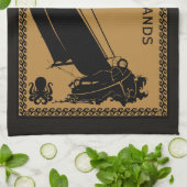 Sailing Route Gift キッチンタオル (折り畳み)