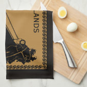 Sailing Route Gift キッチンタオル (四つ折り)