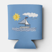 Sailing Sailboat Summer Days 缶クーラー (裏面)