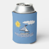 Sailing Sailboat Summer Days 缶クーラー (缶裏面)