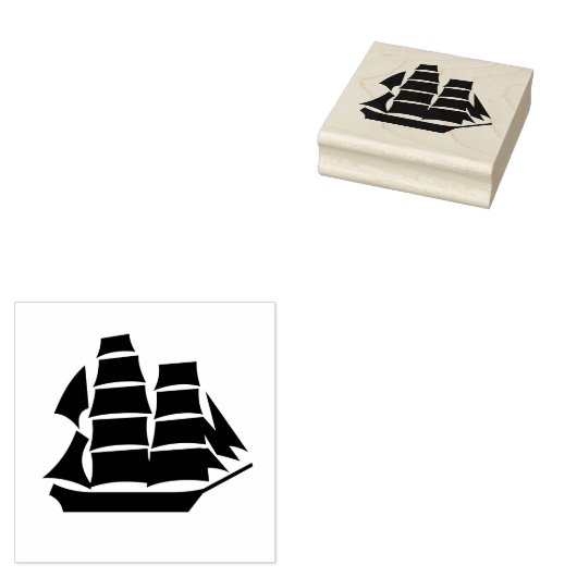 Sailing Ship ラバースタンプ (押印)