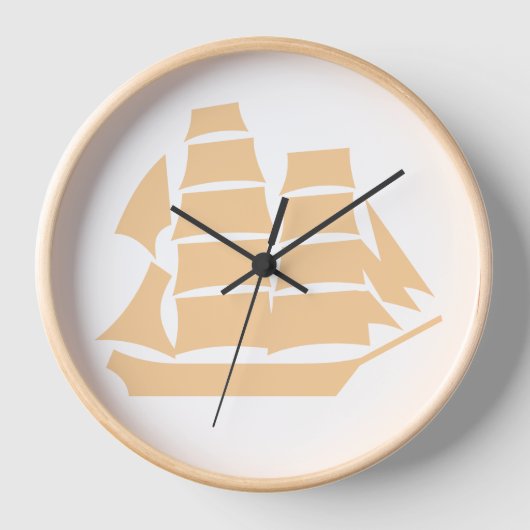 Sailing Ship 壁時計 (正面)