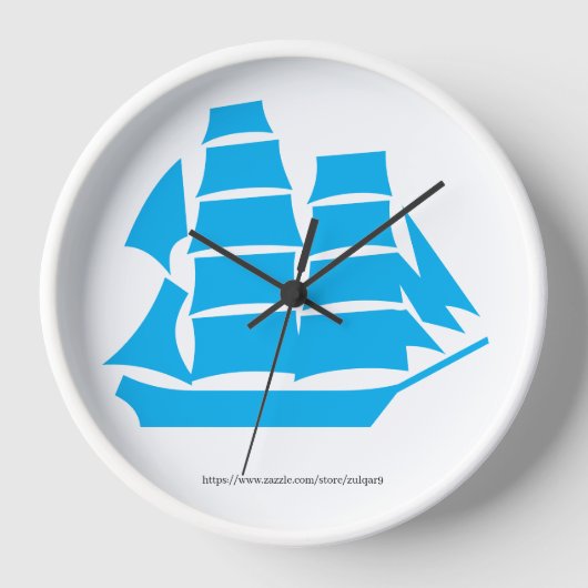 Sailing Ship 壁時計 (正面)