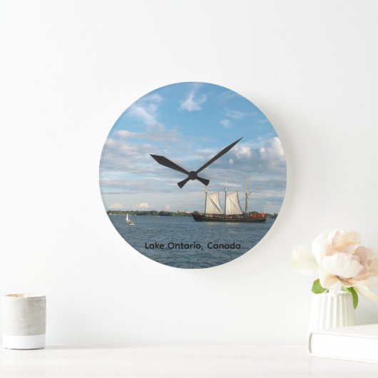 Sailing Ship Round Wall Clock ラージ壁時計 (ホーム)