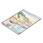 Sailing Shore | Rhode Island Ocean Watercolor ノートブック (左側)