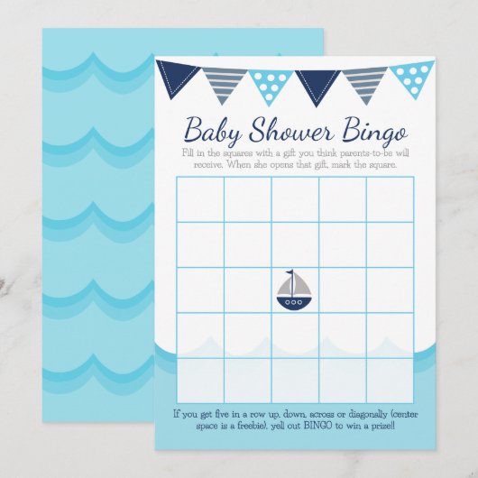 Sailor Baby Bingo Game Card プログラム (正面/裏面)