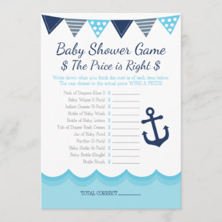 Sailor Baby Shower – The Price is Right Game Progr プログラム